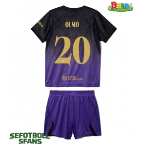 Barcelona Dani Olmo #20 Bortaställ Barn 2026-27 Kortärmad (+ Korta byxor)